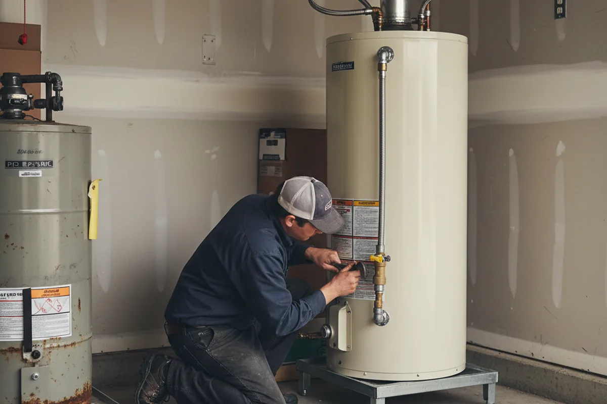 Water heater and shutoff valve replacement in Mountain City