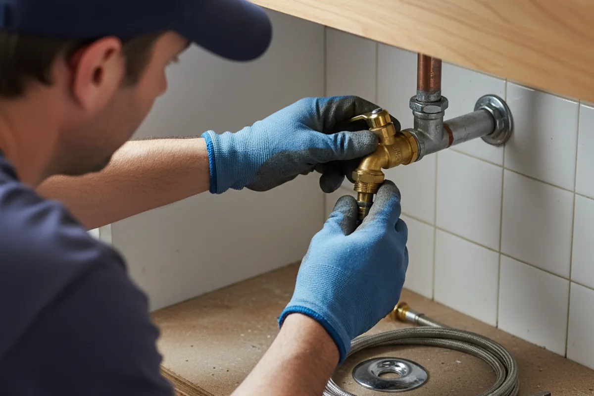 Shutoff valve and fitting work during Faucet and Fixture Repair in Mountain City